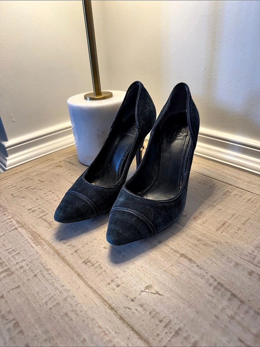 Tory Burch Black Pointed Toe Heels